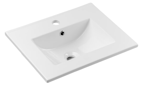 Comad Dance White umyvadlo 51x40 cm obdélníkový zápustný bílá UM2050RBDANCE50DP
