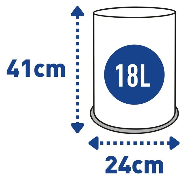 Alda Odpadkový koš Room Basket 18 l, nerez ocel, lesklá
