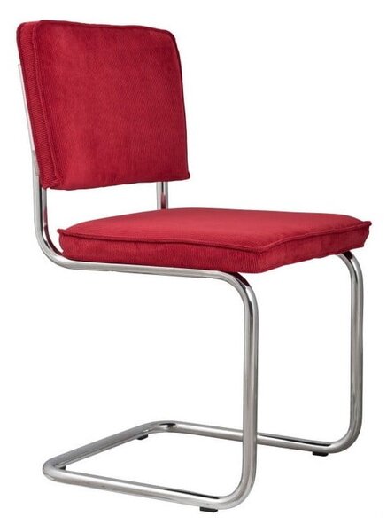 Sada 2 červených židlí Zuiver Ridge Rib