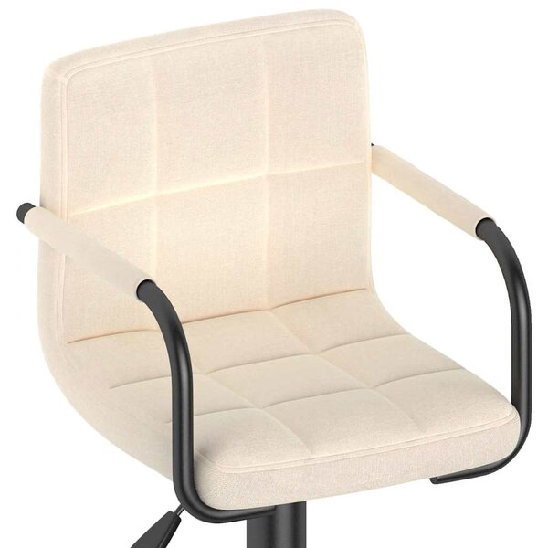 Barová židle krémová textil 334627