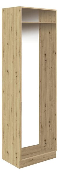 GLAMOUR z | vysoká skříňka GLA-21D pro vestavnou lednici | 60 cm | zelená mat