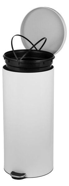 Alda Pedálový odpadkový koš Freedom Fresh 30 l, lakovaná ocel, bílá