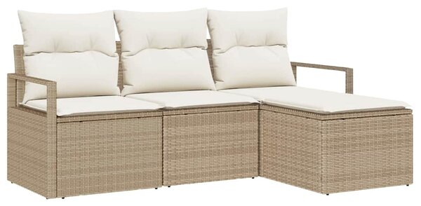 Set pohovek 4 ks Béžová polyratan 3346331