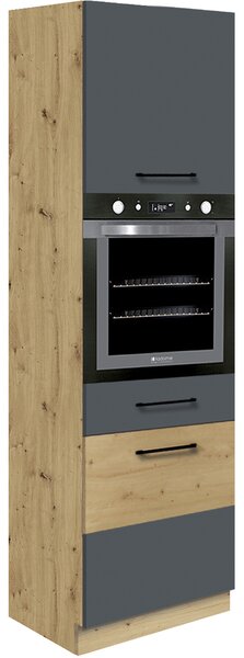 Kuchyňská linka INFINITY s | 270x260 cm | SE SOKLEM | šedá mat/artisan