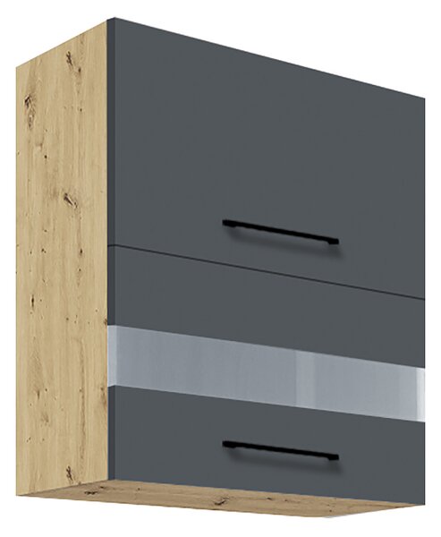 Kuchyňská linka INFINITY s | 270x260 cm | SE SOKLEM | šedá mat/artisan