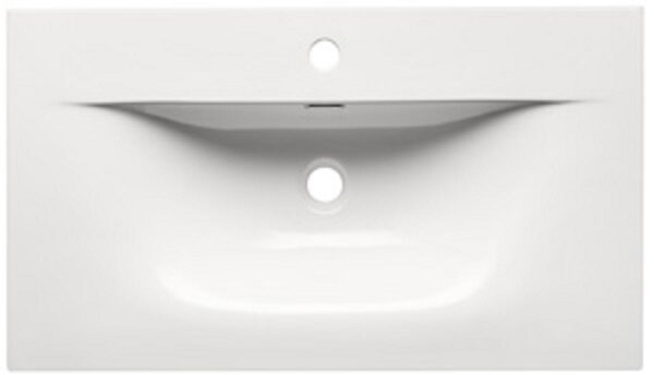Comad Sky umyvadlo 80x46 cm obdélníkový zápustný bílá lesk SKY 80-8099