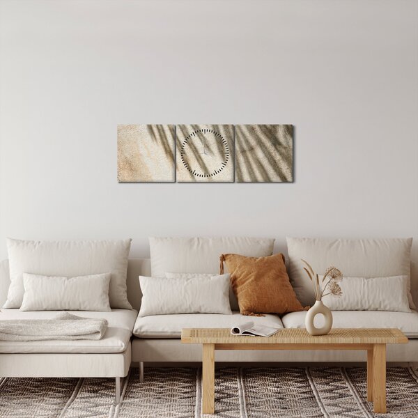 Obraz - Stíny (s hodinami) (90x30 cm)