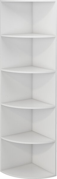 Rohová police Vicco Fabienne Bílá 40 x 180 cm s 5 přihrádkami, Model 40275