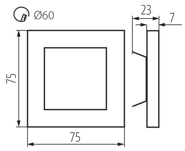 APUS LED B-WW Dekorativní svítidlo LED (krab.FB60-O součástí)
