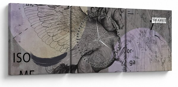 Obraz - Design (s hodinami) (90x30 cm)