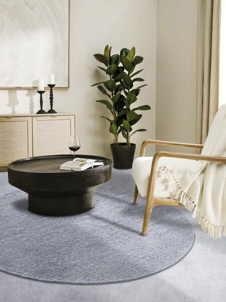 Villeroy & Boch, Kusový koberec Villeroy & Boch 106050 Silver kruh, 160x160 (průměr) kruh, šedá, ložnice