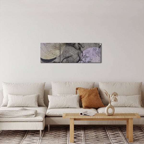 Obraz - Design (s hodinami) (90x30 cm)