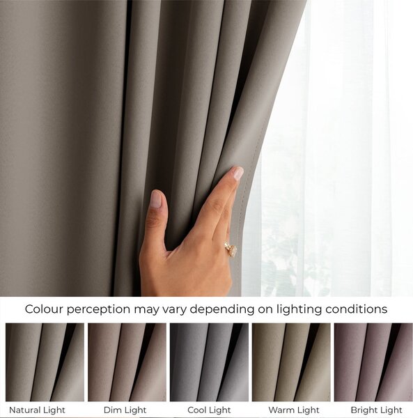Šedobéžový dimout závěs 200x245 cm Kierra – Restilo