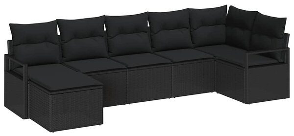 Set pohovek 7 ks Černá polyratan 3346473
