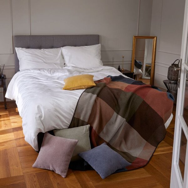 Povlečení EXCLUSIVE TENCEL PLUS peříčka bílá 140 x 200/70 x 90 cm