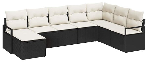 Set pohovek 8 ks Černá polyratan 3346497