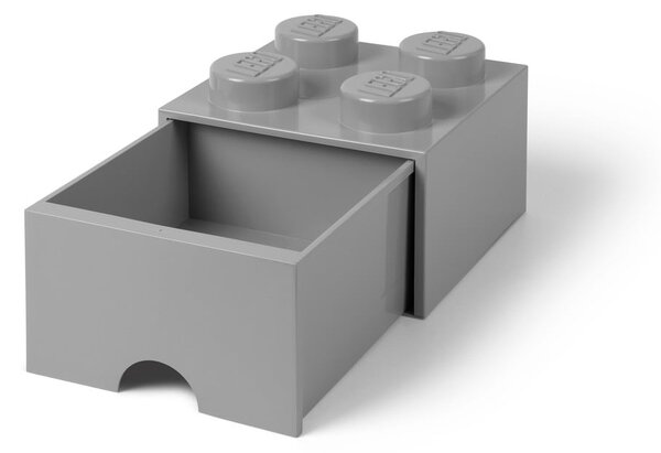 Šedý úložný box čtverec LEGO®