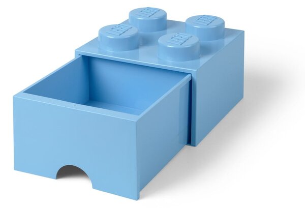 Světle modrý úložný box čtverec LEGO®