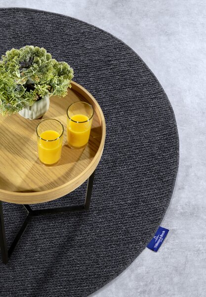 Villeroy & Boch, Kusový koberec Villeroy & Boch 106051 Anthracite kruh, 160x160 (průměr) kruh, šedá, ložnice