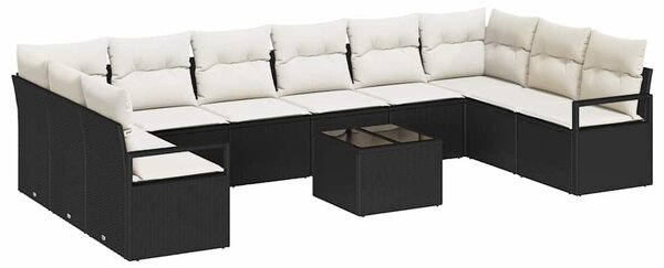 Set pohovek 11 ks Černá polyratan 3346567