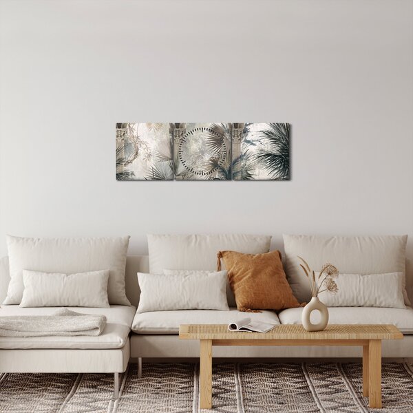 Obraz - Sloupy (s hodinami) (90x30 cm)