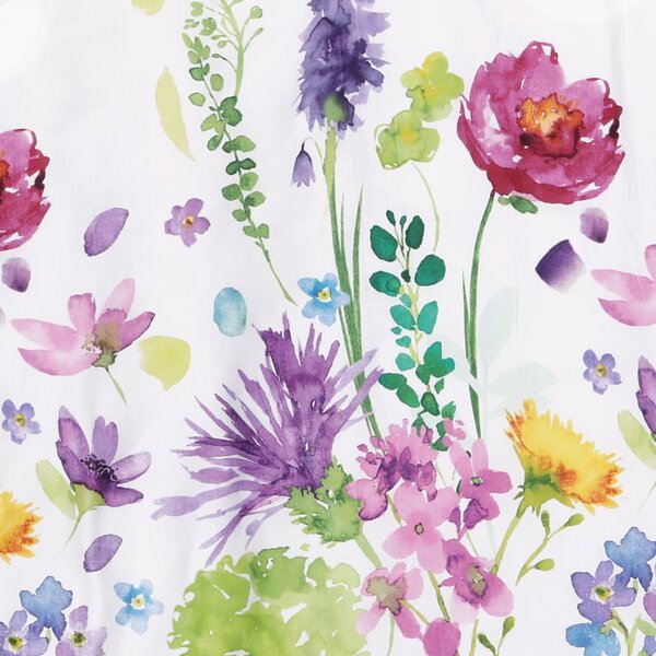 Povlečení SATÉN TENCEL DESIGN florisa bílopestrá 140 x 200/70 x 90 cm