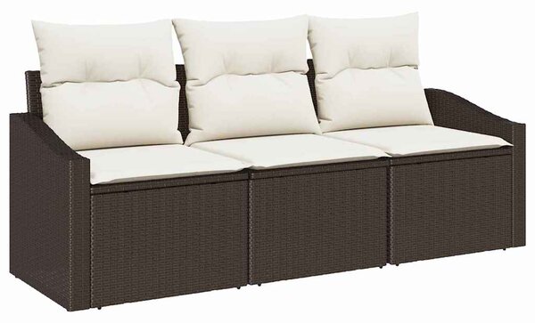 Set pohovek 3 ks Hnědá polyratan 3346578