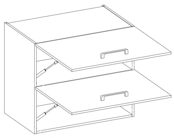Kuchyňská linka VIGO b | 270 cm | PREMIUM BOX | UNI dvířka | lancelot/bílá lesk