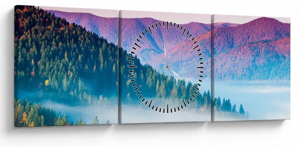 Obraz - Panorama 2 (s hodinami) (90x30 cm)