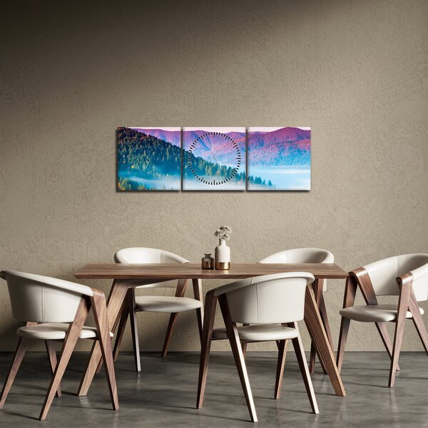 Obraz - Panorama 2 (s hodinami) (90x30 cm)