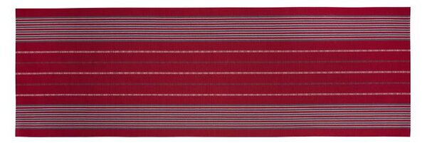 Prostírání MURI proužky červená běhoun delší strana 100-170 cm