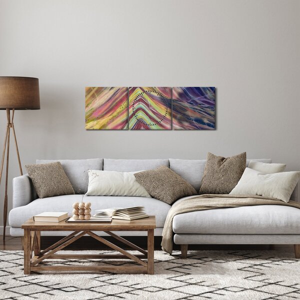 Obraz - Panorama (s hodinami) (90x30 cm)