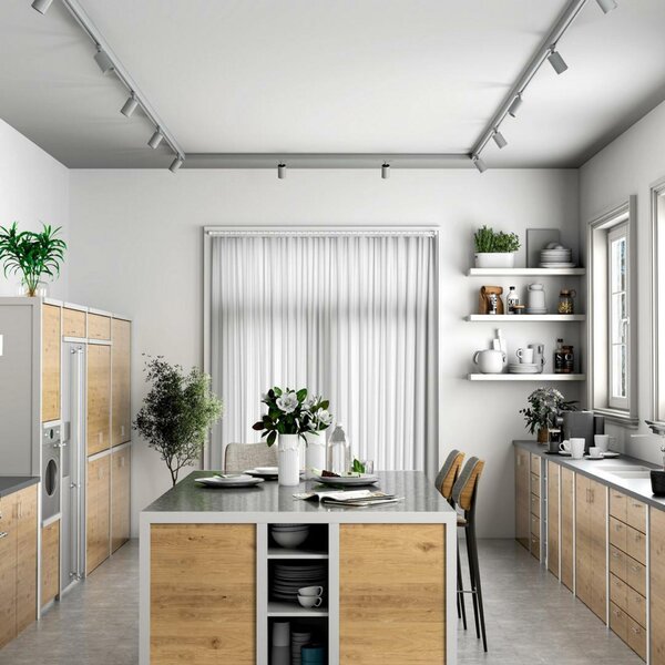 Deko-Light kolejnicový systém 3-fázový 230V Can 220-240V AC/50-60Hz GU10 1x max. 7,50 W stříbrná 134 707080