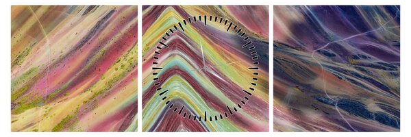 Obraz - Panorama (s hodinami) (90x30 cm)