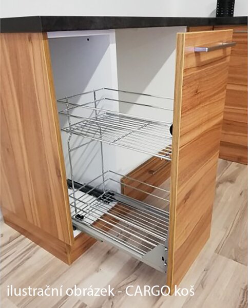 Kuchyňská linka SIENA a | 260 cm | UNI dvířka | PREMIUM BOX | černá