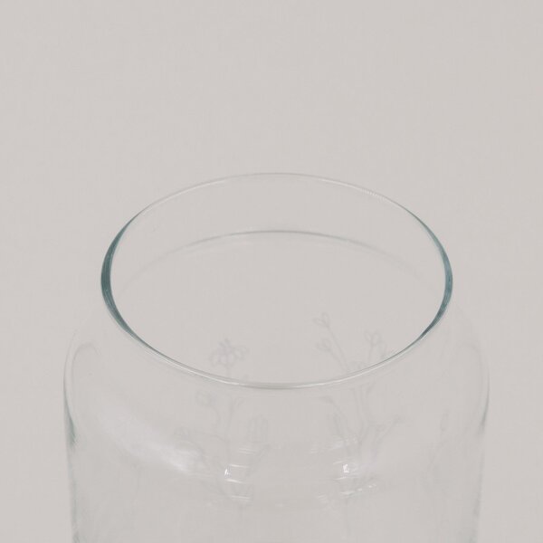 Skleněná váza Floral Clear 14 cm