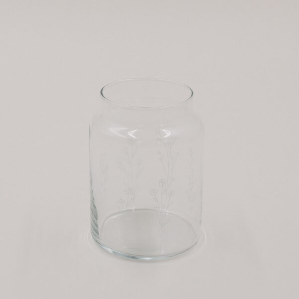 Skleněná váza Floral Clear 14 cm