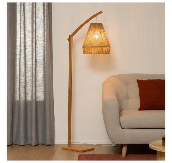 Atmosphera - Stojací lampa PALM 1xE27/60W/230V bambus/konopí