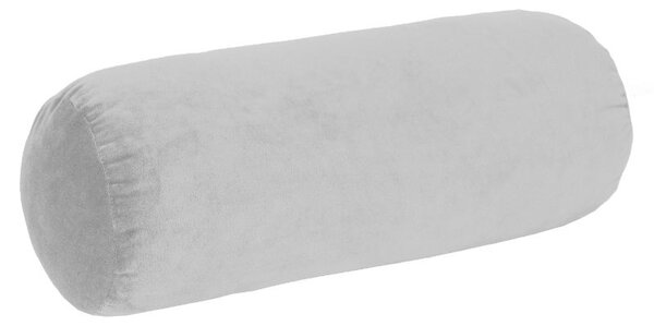 Polštářek - válec VELVET světle šedá 15 x 40 cm