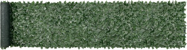 VEVOR plot na ochranu soukromí 990x5020mm umělá zelená zástěna břečťanový plot s podkladovým pletivem a zesíleným spojením, umělé živé ploty s listy vinné révy jako dekorace pro zahradu nádvoří balkón