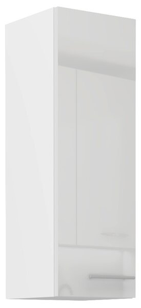 LARA wh | horní skříňka 30G-90 1F s policemi | 30 cm | UNI dvířka | VYSOKÁ | bílá lesk