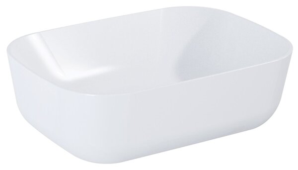 Elita Reni umyvadlo 45.5x32.5 cm obdélníkový na pult bílá lesk RE040800038060