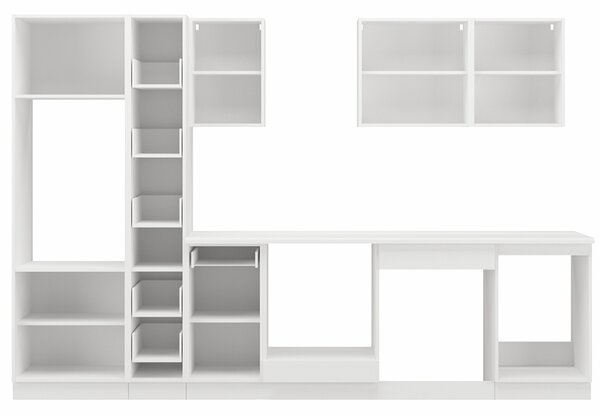 Kuchyňská linka TONI | 300 cm | S PRACOVNÍ DESKOU | bílá/artisan