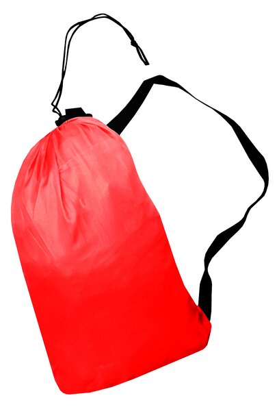 Aga Nafukovací vak LAZY BAG 230x70 cm Černý/Červený
