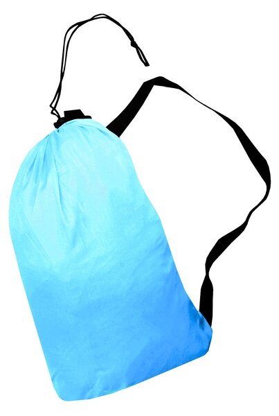 Aga Nafukovací vak LAZY BAG 230x70 cm Černý/Modrý