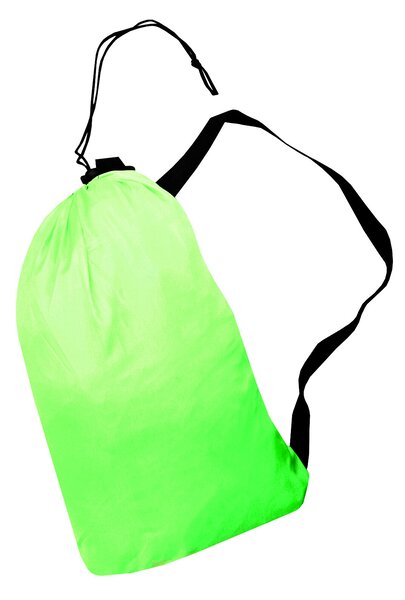 Aga Nafukovací vak LAZY BAG 230x70 cm Černý/Zelený