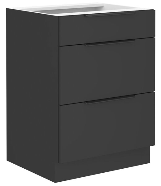 Kuchyňská linka SIENA a | 260 cm | UNI dvířka | PREMIUM BOX | černá