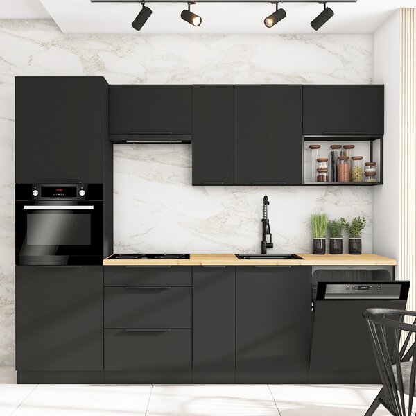 SIENA | závěsná police 60 G-36 ONE LOFT | 60 cm | černá
