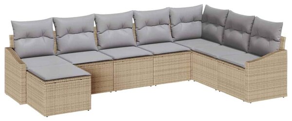 Set pohovek 8 ks Béžová polyratan 3346840