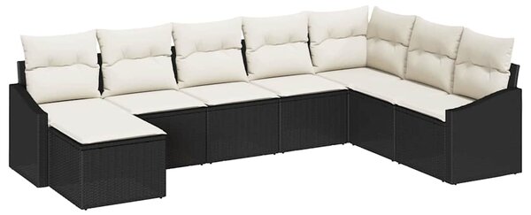 Set pohovek 8 ks Černá polyratan 3346837